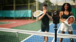 On-air talent at work